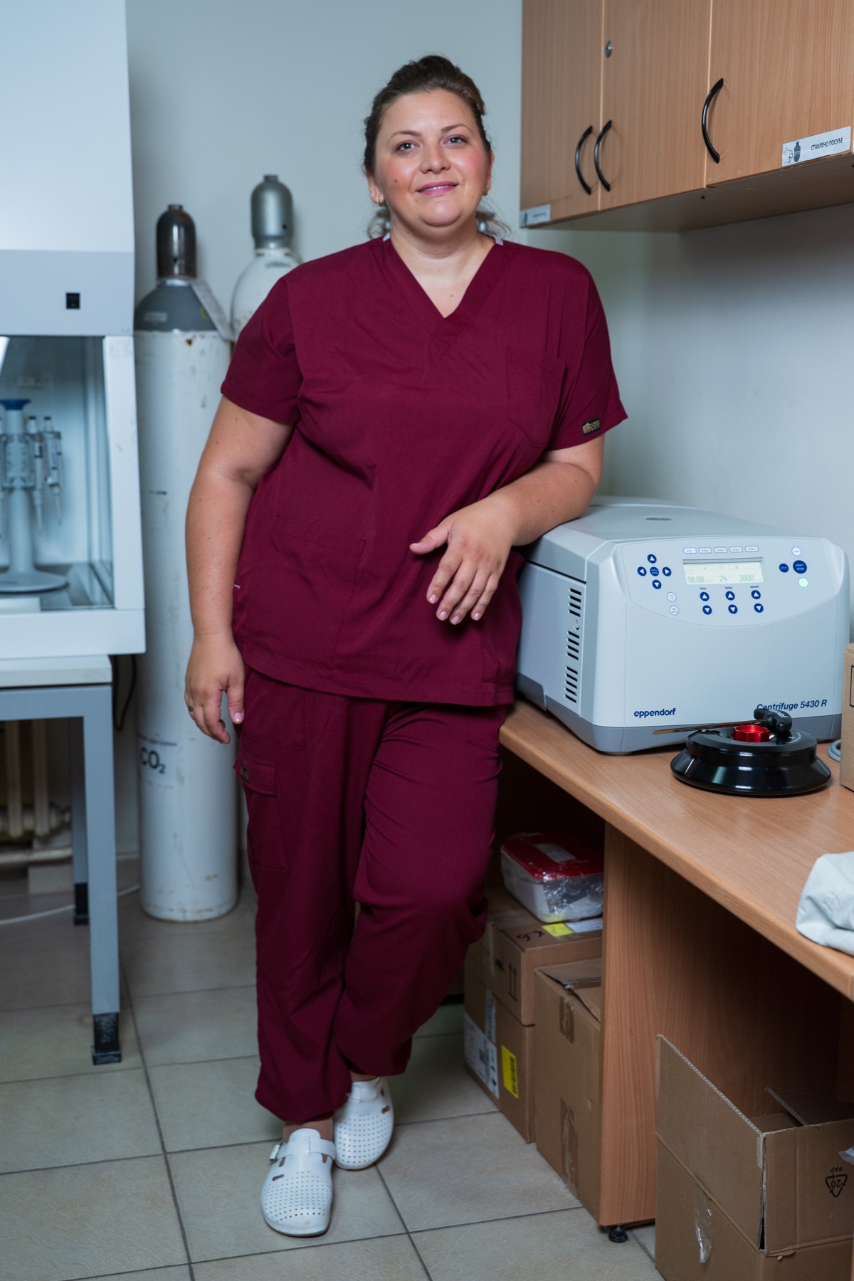 Dr. Nevena Jeremić in the laboratory